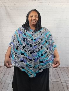 Beautiful handmade poncho for flare. Great addition to any outfit. Poncho is designed to fit loose on most women's bodies. Definitely looks great for a plus size 2x or 3x. Made with soft acrylic yarn. View pictures for measurements. Machine washable & dryable. Do not bleach and do not iron. Enjoy. Thank you for viewing my poncho from Celebrated Crochet. Handmade One Size Shawl Cape, Handmade One-size Shawl Cape, Handmade One Size Poncho Shawl, Handmade One Size Cape Shawl, Handmade Cape Shawl One Size, Handmade Cape Shawl, Oversized Shawl Poncho, Casual One Size Shawl Poncho, Handmade Poncho