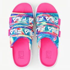 Multicolor Waterproof Logo Adjustable Straps Super Comfy Comfortable Pink Round Toe Sandals, Pink Summer Slip-on Slides, Comfortable Pink Open Toe Slides, Multicolor Sport Sandals For Spring Beach Occasion, Multicolor Sport Sandals For Beach In Spring, Multicolor Slip-on Slides For Summer, Comfortable Pink Sandals For Summer, Pink Slide Flip Flops For Summer, Pink Slide Sandals For Summer