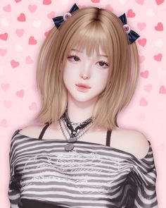 Misa Hair Sims 4 Cc, Sims 4 Misa Hair, The Sims 4 Cc Aesthetic Hair, Misa Sims 4 Cc, Sims 5 Cc Hair, Kpop Sims 4 Cc Hair, Sims 4 Cc Hair 2023, Sims 4 Jino Hair Cc, Sims 4 Short Hair With Bangs