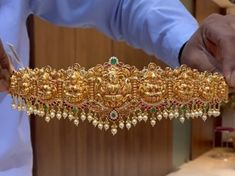 Hip Belt Gold Designs, Temple Jewellery Vaddanam, Astalakshmi Vaddanam Gold, Vadanam Latest Designs, Light Weight Vaddanam Designs Gold, Vaddanam Designs Gold Indian Bridal, Gold Vaddanam Designs Latest, Vadanam Designs Gold