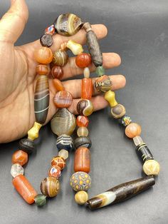 Wonderful old antique mixed lovely collection beads necklace Vintage Turquoise Ring, Tibetan Bracelet, Coral Bracelet, Real Turquoise, African Jewelry, Vintage Turquoise, Old Antiques, Beaded Necklaces, Agate Beads