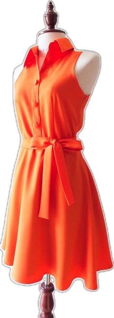 Elegant Orange A-line Mini Dress, Orange Knee-length Dress For Work, Orange A-line Dress For Work, Chic Orange Mini Dress With Short Sleeves, Chic Orange Mini Dress For Casual Occasions, Chic Orange Mini Dress For Casual Days, Chic Orange Knee-length Dress, Chic Knee-length Orange Dress, Chic Orange A-line Dress