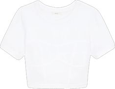 Chic Crew Neck Cropped T-shirt For Summer, White Cropped Shirt For Spring, White Fitted Cropped Shirt Chic Style, Chic White Fitted Cropped Shirt, Chic Fitted White Cropped Shirt, White Cropped T-shirt For Spring, Chic Cropped T-shirt For Summer, Chic White Cropped Shirt For Summer, White Fitted Cropped Shirt For Summer