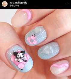 Japan Nails Design, Japan Nails, Nail Store, Sky Nails, Subtle Nails, Hello Kitty Nails, Pretty Nail Designs