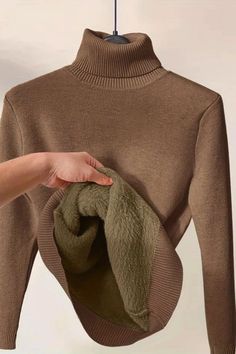 Solid Turtle Neck Pullover Sweater, Casual Long Sleeve Thermal Sweater Solid Warm Sweater For Winter, Cozy Solid Color Winter Sweater, Warm Solid Winter Sweater, Warm Winter Wear Sweater, Cozy Solid Color Sweater For Cold Weather, Beige Solid Color Winter Sweater, Solid Color Warm Sweater For Winter, Warm Solid Color Winter Sweater, Snug Turtleneck Tops For Winter