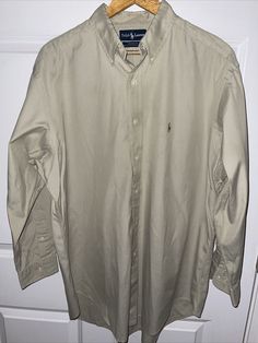 Ralph Lauren Polo Button Up Shirt Adult Extra Large 16 1/2 Tan Yarmouth Mens. 16 1/2 32 33 Pit to pit 24” Arm Length 22” Length 32” Ships fast next business day! Thanks for looking please don’t hesitate to ask if you have any questions. B7 Ralph Lauren Long Sleeve Dress Shirt For Formal Occasions, Ralph Lauren Classic Dress Shirt For Formal, Classic Ralph Lauren Long Sleeve Dress Shirt, Ralph Lauren Long Sleeve Business Tops, Ralph Lauren Long Sleeve Formal Dress Shirt, Ralph Lauren Classic Formal Dress Shirt, Classic Ralph Lauren Formal Dress Shirt, Classic Ralph Lauren Dress Shirt For Business, Ralph Lauren Classic Business Shirt