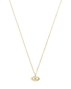 Moon & Meadow 14K Yellow Gold Evil Eye Pendant Necklace, 16" | Bloomingdale's Timeless Yellow Gold Necklace For Gift, Timeless Yellow Gold Necklace Gift, Luxury 14k Gold Long Necklace, Luxury Long 14k Gold Necklace, 14k Yellow Gold Jewelry, 16 Inch Length, Yellow Gold Sterling Silver Long Necklace, Elegant Yellow Gold Necklace 16 Inch, Elegant 16-inch Yellow Gold Necklace, Dainty 16 Inch Yellow Gold Necklace