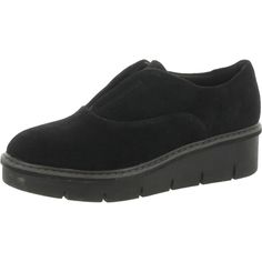 B.B's Finds Clarks Womens 12 M Airabell Sky Black Suede Leather Wedges Slip On Shoes New New ! Will Ship In Retail Box. Sky Black, Suede Oxfords, Clarks Women's, Womens Clarks, Women Men Shoes, Leather Wedges, Clarks Shoes, Womens Shoes Wedges, Online Accessories