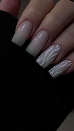 Nails Ideas Square Medium, Nails November 2023, Nails 2020 Trends, Inspirational Nails, Nails Acrylic Coffin, Set Nails, Milky Nails