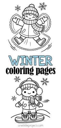 the winter coloring pages for kids