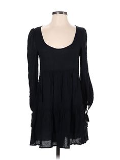 Urban Outfitters Casual Dress Size: X-Small Black Dresses - used. 100% Rayon, DropWaist, Square, Short, Long Sleeve | Urban Outfitters Casual Dress - DropWaist: Black Dresses - Used - Size X-Small Casual Mini Dress By Urban Outfitters, Urban Outfitters Long Sleeve Fall Dresses, Casual Knee-length Mini Dress By Urban Outfitters, Casual Fall Dresses By Urban Outfitters, Black Spring Dress From Urban Outfitters, Casual Black Dresses By Urban Outfitters, Casual Fall Dress From Urban Outfitters, Urban Outfitters Long Sleeve Fitted Dress, Urban Outfitters Fitted Long Sleeve Dress