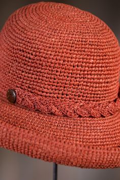 Crocheted Braid Raffia Kettle Brim Hat | Overland Outdoor Brown Crochet Hat With Curved Brim, Brown Crochet Hat With Curved Brim For Outdoor, Brown Curved Brim Crochet Hat For Outdoor, Casual Handwoven Brimmed Hat, Lightweight Casual Crochet Hat For Outdoor, Casual Handwoven Hats For Travel, Casual Handwoven Travel Hat, Adjustable Flat Brim Crochet Hat For Outdoor, Outdoor Crochet Hat Made Of Yarn