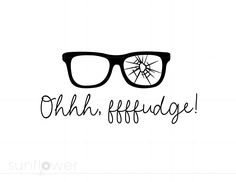 a pair of glasses with the words ohh, refuge