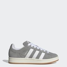 adidas Online Shop | adidas US Adidas Suede Skate Shoes With White Sole, Adidas Campus Shoes, Sports Footwear, Adidas Campus, Soft Textiles, Adidas Online, Modern Materials, Leather Upper, Lifestyle