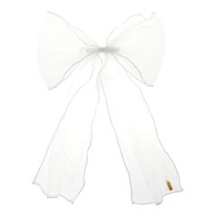 SKU-C1254L The Wavy Tulle bow is our dressier version the old classic. Large, supple bow is made of soft, light netting. Get one in each of our classic colors to match every outfit. Bow is attached to a small durable alligator clip. One size Elegant Evening Tulle Fabric With Ruffles, Elegant Ruffled Tulle Fabric For Spring, Elegant Spring Tulle Fabric With Ruffles, Elegant Ruffled Tulle Fabric For Summer, Elegant Summer Tulle Fabric With Ruffles, Elegant Summer Ruffled Tulle Fabric, Elegant Tulle Fabric For Summer, Elegant Summer Tulle Fabric, White Ribbon Bow For Spring