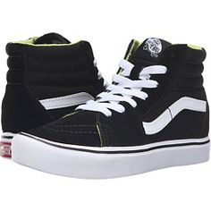 Vans Kids Sk8-Hi Lite (Little Kid/Big Kid) Boys Shoes Size 6, Boys Shoes Youth Shoe Kid Canada, Boys White Shoes, Vans Kids, Sk8 Hi, Vans High Top Sneaker, White Boys, Vans Sk8, Big Kid