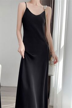 Price: $45.00 Material: Acetate Size: S, M, L, XL, 2XL, 3XL Color: White, Black Occasion: Leisure, Outdoor, Daily, Vacation Elegant Plain A-line Maxi Dress, Chic Plain Black Dress, Chic Black Plain Dress, Black Plain Midi Length Dress, Simple Solid Color Evening Dress, Plain Solid Dress For Evening, Black Plain Knee-length Dress, Black Knee-length Plain Dress, Elegant Plain Party Dress