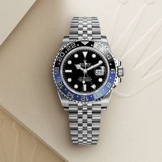 Rolex Gmt Batman, Rolex Gmt Master 2, Rolex Presidential, Rolex Batman, Fancy Watches, Rolex Gmt Master Ii, Latest Watches, Expensive Watches, Rolex Men