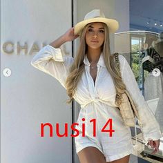 Jumpsuit Made Of 100% Linen. Tied V-Neck Lapel Collar. Long Sleeves With Cuffs. This Item Is Unlined. Oyster White | 5520/281 Chic V-neck Jumpsuits And Rompers For Beach Season, Chic Long Sleeve Jumpsuits And Rompers For Vacation, Chic Long Sleeve Jumpsuits For Vacation, Chic V-neck Jumpsuits For Beach Season, Elegant Long Sleeve Jumpsuits And Rompers For Vacation, Chic Long Sleeve Summer Jumpsuits And Rompers, Chic Long Sleeve Jumpsuits And Rompers For Summer, Chic Long Sleeve Jumpsuits For Summer, Chic Long Sleeve Jumpsuits And Rompers For Beach