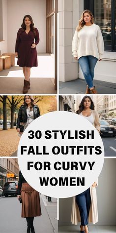 Fall Outfits For Curvy Women 2024, Plus Size Outfits For Paris, Curve Women Outfit, Outfits For 170 Pounds, Curve Autumn Outfits, Petite Plus Size Fall Outfits, Plus Size Women Winter Outfits, Curvy Women Winter Outfits, 2024 Fashion For 30 Year Olds