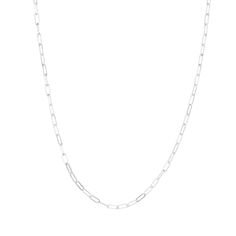 A shiny sterling silver chain that cuts a cool line, with an uptown girl goes downtown, very New York feeling. Works perfectly (like a charm!) with our charms, pendants, and tokens, also so good on its own. Chain is 22" long with a jump ring at 20" � wear at either length! Everyday Sterling Silver Charm Necklaces With Chain, Everyday Sterling Silver Charm Necklaces, Everyday Sterling Silver Charm Necklace With Chain, Everyday Sterling Silver Charm Necklace, Sterling Silver Charm Necklaces With Box Chain, Sterling Silver Charm Necklace With Box Chain, Sterling Silver Box Chain Charm Necklaces, Trendy Sterling Silver Box Chain Necklace, Silver Minimalist Chain Necklace With Charms