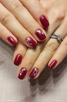 Red Christmas Nails, Christmas Gel Nails, Nail Designs Valentines, Christmas Nails Acrylic, Winter Nail Designs, Winter Nail, Design Nail