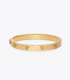 Tory Burch Logo Stud Hinge Bracelet: Women's Accessories Cute Headphones, Hinged Bracelet, Pretty Bracelets, Cartier Love Bracelet, Product Name, Arm Candy, Latest Styles, Beautiful Bracelet, Jewellery And Watches