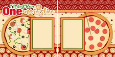 One More Slice - 2690 - EZscrapbooks Scrapbook Layouts Foods How To Make A Paper Bag, Paper Bag Scrapbook, Scrapbook Frames, Tropical Birthday, Page Layouts, Simple Scrapbook, Thanksgiving Theme, Premade Scrapbook, Family Night