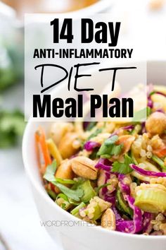 2 Week Meal Plan, Inflammatory Recipes, Inflammation Diet, Diner Recept, Best Fat Burning Foods, Low Carb Diets, Recetas Keto, Makanan Diet, Low Fat Diets