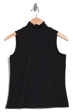 This super chic mock-neck sleeveless blouse is the perfect top whether it's in the office or out on the town. 25" length (size L) Mock neck Sleeveless Slips on over the head 95% polyester, 5% spandex Machine wash cold, tumble dry low Model Stats: 5'10" height; 34" bust; 27" waist; 35" hips. Model is wearing size L. | BY DESIGN Mock-neck Sleeveless Blouse Out On The Town, Sleeveless Blouse, Mock Neck, Basic Tank Top, The Office, Slip On, Nordstrom, Spandex, Tank Tops