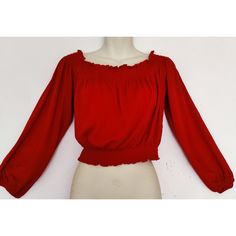 Divided H&M Red Ruffle Salsa Long Sleeve Peasant Crop Top Size Medium Nwt *Brand New With Tags! *Soft Material *Elastic For Bottom And Sleeves Red Peasant Top For Fall, Fitted Red Peasant Top For Spring, Red Peasant Blouse For Spring, Spring Red Peasant Blouse, Red Casual Peasant Top For Spring, Red Peasant Top For Spring, Casual Red Peasant Top For Spring, Casual Red Peasant Top For Fall, Red Long-sleeve Peasant Top For Spring