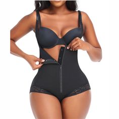 Shape it up with our remodelled shapewear that provides support to your tummy and hips. All that extra bulge vanishes when you slip into this super lightweight and smooth slimming body shaper. The seamless finish allows you to wear it under everything without a fear of showing your secret. shapewear belt offers full support to the abdomen with front zipper and hooks extending up to the crotch to create an illusion of a smooth tummy. The shoulder straps can be adjusted to give you a custom fit. O Black Stretch Push-up Shapewear, Compression Shapewear With Bust Support, Compression Shapewear With Medium Bust Support, Black Push-up Shapewear With Built-in Bra, Black Push-up Smoothing Shapewear, High Stretch Black Shapewear With Lined Body, Black Underbust Shapewear With Built-in Bra, Black Push-up Sculpting Shapewear, Black Stretch Shapewear With Underwire