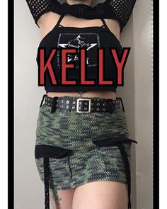 Kelly Cargo Skirt: Enjoy making this #Crochet interactive pattern by Y@qallternative Threadz (@BabyBatBrie) only on @ribblrit with unique tools - Free App available! Get this pattern now and start crafting! Skirt Crochet Pattern, Alt Y2k, Skirt Crochet, Unique Tools, Feeling Nostalgic, Summer Bottoms, Skirt Summer, Emo Grunge, Cargo Skirt