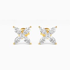 The classic stud earrings are always the indispensable option in your jewelry box. Featuring four marquise-cut gems connected together by a shimmering princess-cut gem in the center, a stunning four-petal flower shows perfectly on your ear. Its effortless elegance could easily fit all your attires.Carat Weight: 0.16 ctStone Size: 2*2 mmStone Type: Moissanite/GemstoneNumber of Stones: 2 Stone Shape: PrincessStone Color: OptionalCarat Weight: 1.6 ctStone Size: 2.5*5 mmStone Type: Moissanite/Gemsto Marquise Diamond Cluster Earrings For Formal Occasions, Marquise Cut Diamond Cluster Earrings For Formal Events, Marquise Cut Diamond Cluster Earrings For Formal Occasions, Formal Marquise Cluster Earrings With Brilliant Cut, Formal Marquise Cut Diamond Cluster Earrings, Formal Marquise-cut Diamond Cluster Earrings, Luxury Marquise Cut Cluster Earrings For Formal Occasions, Formal Marquise Diamond Cut Cluster Earrings, Luxury White Gold Marquise Cluster Earrings