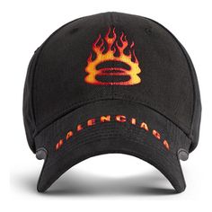 Balenciaga Burning Unity Cap 'Black Orange' 794892410B21076