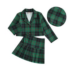 42733633994938|42733634027706|42733634060474|42733634093242 Fitted School Sets For Fall, Fitted Sets For School In Fall, School Uniform Sets With Long Sleeves, Winter School Sets With Fitted Stretch, Winter School Pleated Skirt, Green Fall Skirt For School, Fitted Green School Sets, Green Skirt For School In Fall, Fitted Green Sets For School