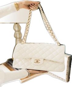 Chanel Classic Medium, Chanel Store, Medium Handbags, Bag Trends, Mirror Image, White Bag, Lambskin Leather, Gold Tone Metal, Chanel Classic