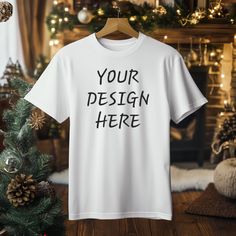 Hi there! 👋 Transform the presentation of your designs with our high-quality Christmas tshirt mockup,  specially designed for demanding creators and online entrepreneurs. Whether you are a graphic designer, seller of personalized Christmas tee shirt, or an online store owner, our Christmas mockups will allow you to showcase your creations in the best light. Product Features: - High Quality: Our Christmas mockups are meticulously crafted to offer a realistic and attractive representation of your Customizable Crew Neck Christmas T-shirt, Gift Crew Neck T-shirt With Custom Print, Gift Crew Neck T-shirt With Sublimation Print, Sublimation Print Crew Neck T-shirt For Gift, Christmas Custom Print Short Sleeve T-shirt, Christmas Short Sleeve T-shirt With Custom Print, Crew Neck T-shirt With Sublimation Print As Gift, Tee Shirt Mockup, Boho Tshirts