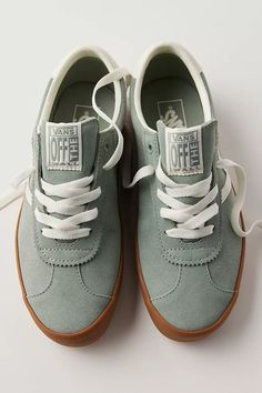 Vans Sport Low Suede Sneakers | Free People Leather Skate Shoes With Gum Sole For Spring, Spring Mid-top Suede Sneakers, Spring Suede Mid-top Sneakers, Suede Skate Shoes With Speckled Midsole And White Sole, Leather Sneakers For Skateboarding In Spring, Casual Suede Skate Shoes With Gum Sole, Casual Suede Skate Shoes With Round Toe, Casual Suede Lace-up Skate Shoes, Casual Suede Skate Shoes With Rubber Sole