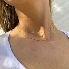 Harper Double Chain Toggle Necklace - 18k Gold Plated Necklace, Dainty Necklace Gold Minimalist Toggle Necklace With Cable Chain, Gold Dainty Toggle Necklace For Everyday, Dainty Toggle Necklace With Adjustable Chain For Everyday, Dainty Gold Toggle Necklace For Everyday, Delicate Chain Link Toggle Necklace For Gift, Dainty Toggle Necklace With Adjustable Chain, Gift Toggle Necklace With Delicate Chain, Gold Link Toggle Necklace With Delicate Chain, Gold Minimalist Toggle Necklace With Adjustable Chain