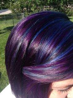 Purple Bob, Androgynous Style, Purple Rainbow, Bright Hair, Funky Hairstyles