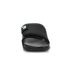 Crafted with lightweight materials, the Nike Offcourt Adjust Slides are perfect for slipping on after a workout, at the pool, or whenever you need a break. The contoured footbed provides excellent support, making them a go-to choice for post-activity recovery. Easy slip-on entry, Lightly padded footbed, Textured outsole provides traction | Women's Nike Women's Offcourt Adjust Sport Slides Sandals in Black/White Size 9 Slides Nike, Need A Break, Slides Sandals, A Workout, Slide Sandals, Nike Women, Slides, Size 12, Size 7