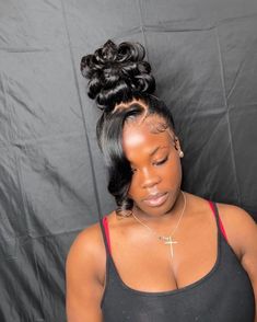 Double Frontal Ponytail Updo, Barbie Updo, Double Frontal Ponytail, Buns Styles, High Ponytail Hairstyles, Quick Natural Hair Styles