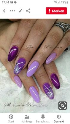 Nails Purple, Purple Nail, Design Hair, Super Nails, Purple Design, Fancy Nails