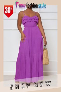 Purple Sexy Solid Bandage Patchwork Backless Stringy Selvedge Spaghetti Strap Straight Dresses Strapless Solid Color Maxi Dress For Beach, Spaghetti Strap Tube Top For Summer Date Night, Summer Spaghetti Strap Tube Top For Date Night, Summer Tube Top With Spaghetti Straps For Date Night, Strapless Solid Color Maxi Dress For Summer, Purple Strapless Dress For Summer Date Night, Bright Colored Dress, Straight Dress, Bright Colored