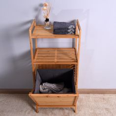 Introducing our beautifully crafted Eco-Friendly Bamboo Bathroom Laundry and Storage Basket with a 2-tier shelf! Crafted from durable, eco-friendly bamboo material, this basket is both sturdy and environmentally conscious. Its sleek and modern design features a spacious laundry bin that easily fits a large load of laundry, making it the ideal storage solution for your dirty clothes. The 2-tier shelf provides ample space for storing your towels, toiletries, and other bathroom essentials. The shel Bathroom Laundry Basket, Bathroom Hampers, Laundry Hamper Cabinet, Tilt Out Laundry Hamper, Bathroom Laundry Baskets, Bamboo Storage, Laundry Basket Organization, Bamboo Bathroom, Hamper Storage