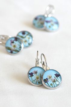 Blue earring Real dried flower earring Women accessories Copper earring art Handmade accessories Botanical jewelry Mothers day gift by KvitkaSonze on Etsy https://www.etsy.com/listing/223135142/blue-earring-real-dried-flower-earring Sky Blue Earrings, Light Blue Earrings, Earring Art, Real Flower Earrings, Pressed Flower Earrings, Gift For Bridesmaids, Flower Earring, Best Wedding Gifts, Earrings Resin