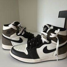 Jordan 1 Dark Mocha Size 9 Is Authentic And Was Copped Off Drop. Purchased From Nike Snkrs, Has Been Worn Once When Trying It On. All Laces Included. Custom Brown Mid-top Sneakers, Brown Mid-top Custom Sneakers With Laces, Brown Mid-top Custom Sneakers, Brown Jordan Shoes With Rubber Sole, Brown Jordan Shoes With Rubber Sole, Round Toe, Casual Brown High-top Jordan Shoes, Casual Brown Jordan Shoes With Boost Midsole, Brown Mid-top Custom Sneakers With Cushioned Footbed, Brown Jordan Shoes With Boost Midsole And Lace-up