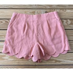 New With Tags Mittoshop Women’s Peach Scallop Hem Casual Shorts Size Medium Super Cute, Great Quality Shorts! High Waist Peach Bottoms For Spring, High-waist Peach Bottoms For Spring, Feminine Pink Shorts For Spring, Cute Pink Shorts For Spring, Casual Peach Bottoms For Summer, Pink Shorts For Spring Day Out, Peach Shorts For Summer, Chic Peach Bottoms For Summer, Chic Peach Bottoms For Spring