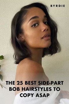 The 25 Best Side-Part Bob Hairstyles to Copy ASAP Side Part Wavy Bob, Celebrity Bobs Hairstyles, Grad Hair, Side Part Bob, Celebrity Bobs, Faux Bob, Cool Hairstyles For Girls, Inspiration Pics